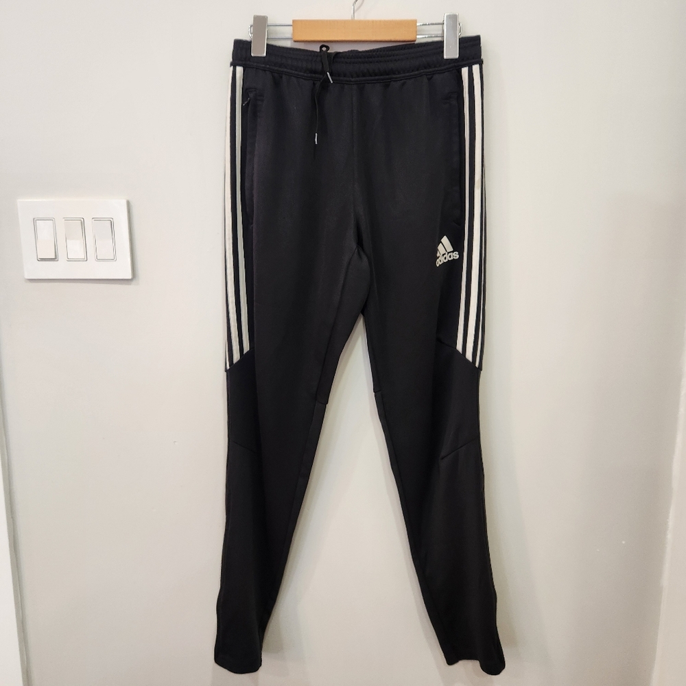 Adidas Tiro Climacool Track Soccer Pants Black Zipped Ankles Size Medium 34